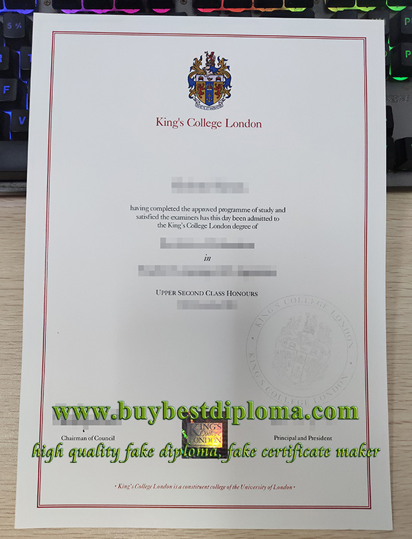 King's College London degree, fake King's College London diploma, fake KCL degree,