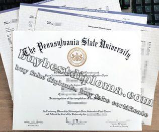 Penn State University diploma, Penn State University transcript, fake PSU diploma,