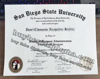 San Diego State University diploma, fake SDSU diploma, fake San Diego State University certificate,