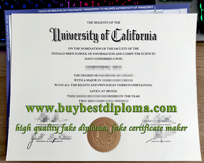 UC Irvine diploma, fake UCI diploma, University of California Irvine degree,