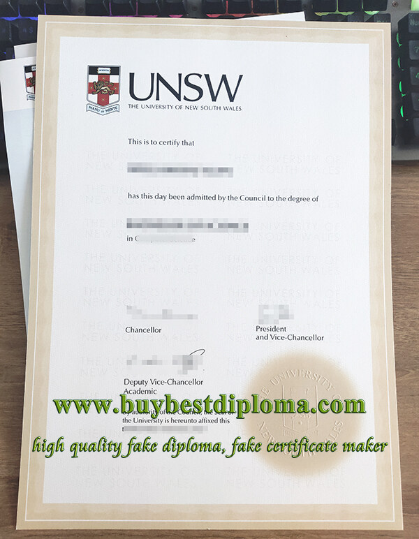 University of New South Wales degree, University of New South Wales transcript, fake UNSW degree,