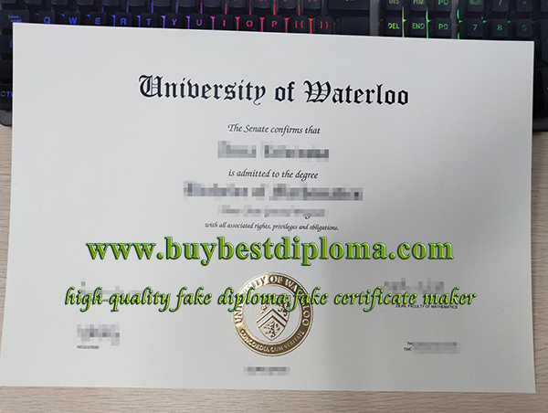 University of Waterloo diploma, University of Waterloo degree, fake University of Waterloo certificate,