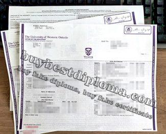 University of Western Ontario transcript, fake UWO transcript, University of Western Ontario diploma,