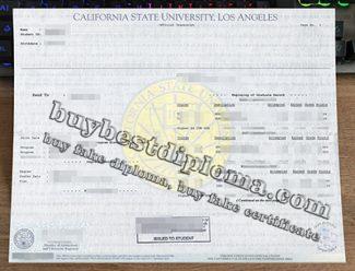 Cal State LA transcript, fake California State University Los Angeles transcript, buy CSU Los Angeles transcript,