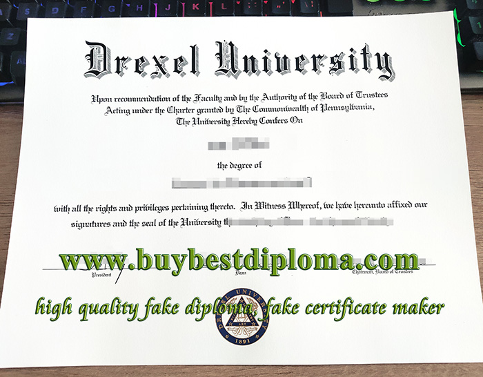 Drexel University diploma, fake Drexel University certificate, fake Drexel University degree,