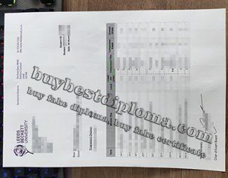 Leeds Beckett University transcript, fake LBU transcript, fake Leeds Beckett University certificate,