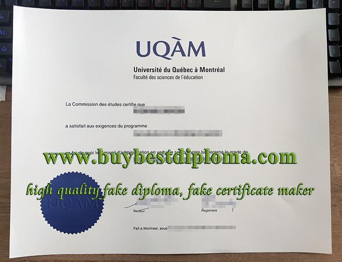 UQAM diploma, Université du Québec à Montréal diploma, Université du Québec à Montréal certificate,