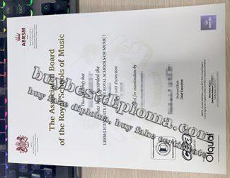 fake ABRSM diploma, LRSM certificate, ABRSM certificate,