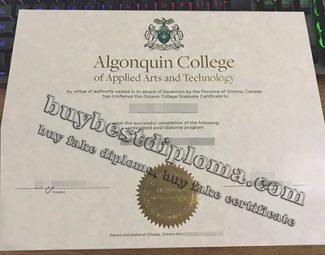 fake Algonquin College diploma, fake Ontario College diploma, buy Algonquin College certificate,