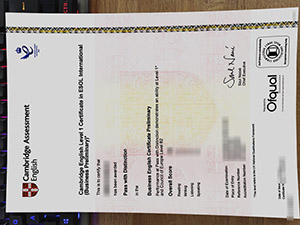 Cambridge Business Preliminary certificate, fake BEC Preliminary certificate, Cambridge English certificate,