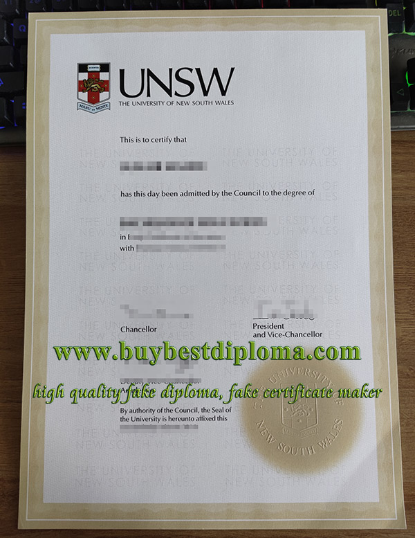 University of New South Wales degree, fake UNSW diploma, buy UNSW certificate,