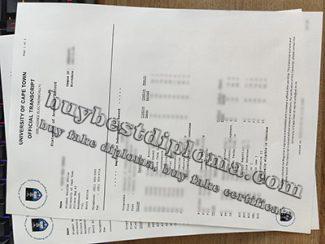 fake University of Cape Town transcript, fake UCT transcript, University of Cape Town certificate,