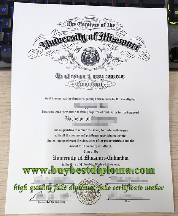 University of Missouri diploma, fake University of Missouri degree, University of Missouri certificate,