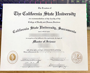 California State University Sacramento diploma, CSUS diploma, Sac State certificate,