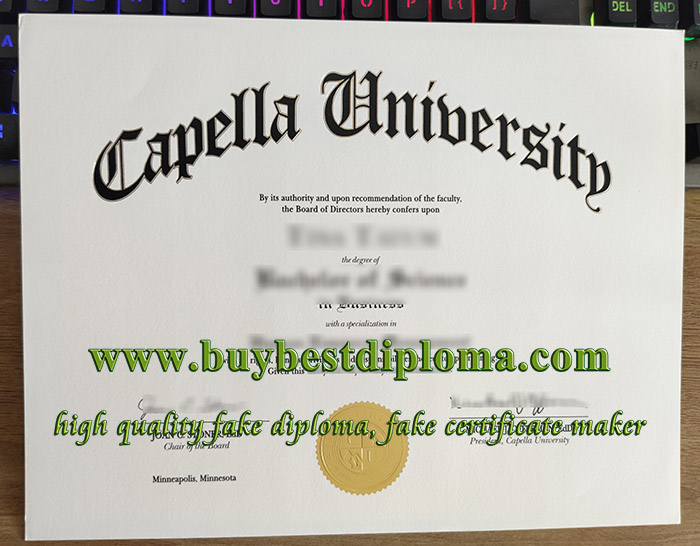 Capella University diploma, fake Capella University degree, Capella University certificate,