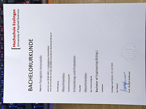 Hochschule Esslingen urkunde, Hochschule Esslingen certificate, Esslingen University diploma,