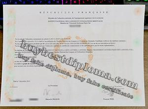 Institut National des Langues diploma, Institut National des Langues licence, fake INALCO diploma,