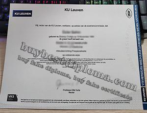 Katholieke Universiteit Leuven diploma, Catholic University of Leuven certificate, KU Leuven diploma,