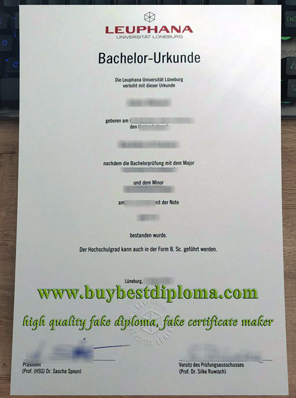 Leuphana Universität Lüneburg urkunde, Leuphana Universität Lüneburg degree, fake Leuphana University of Lüneburg certificate,