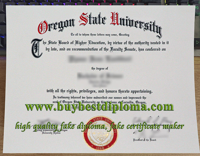 Oregon State University degree, Oregon State University diploma, fake Oregon State University certificate,