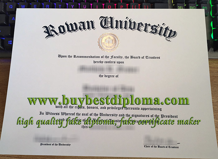 Rowan University diploma, Rowan University degree, Rowan University certificate,