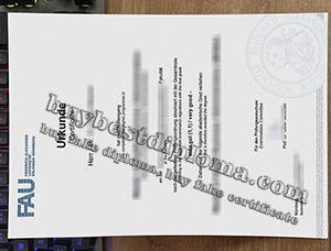 fake Universität Erlangen-Nürnberg urkunde, fake UNI FAU diploma, Friedrich-Alexander-Universität Erlangen-Nürnberg degree,