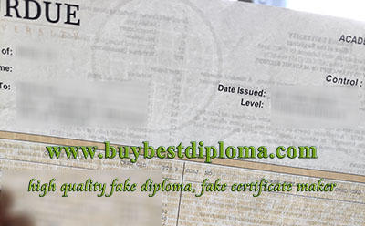 fake Purdue University transcript, watermark paper,