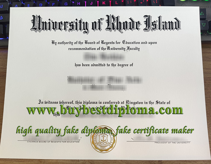 University of Rhode Island diploma, University of Rhode Island degree, fake URI diploma,
