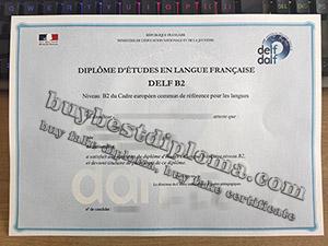 DELF B2 diplome, DELF B2 certification, fake DELF certificate,