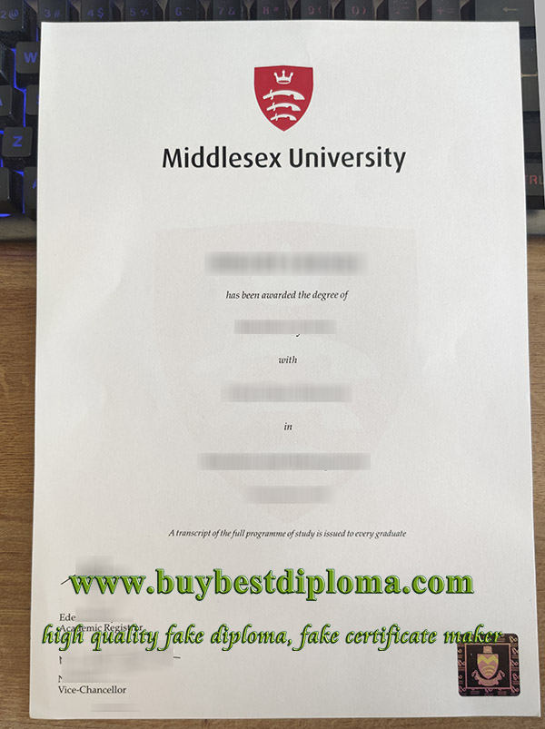 Middlesex University diploma, Middlesex University degree, Middlesex University certificate, 密德萨斯大学文凭,