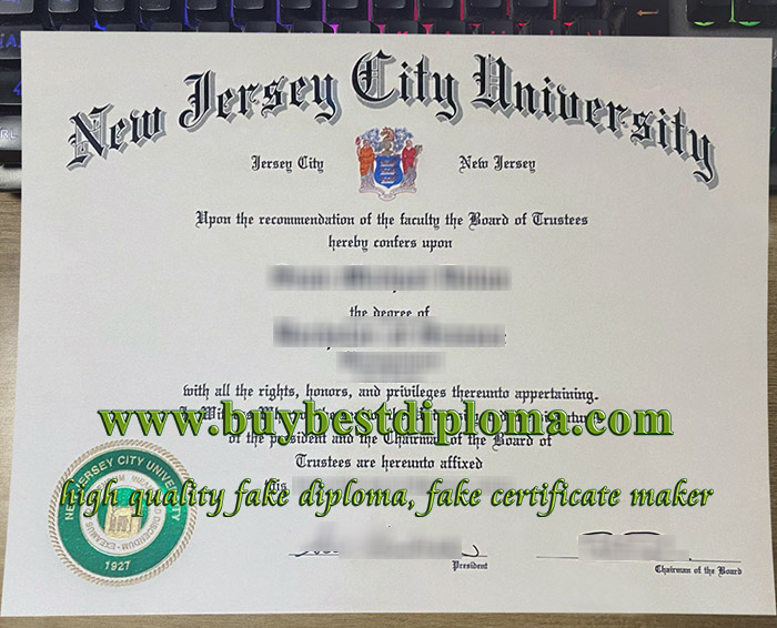 New Jersey City University diploma, fake NJCU certificate, New Jersey City University degree,
