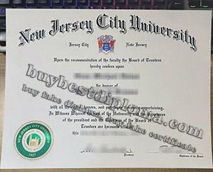 New Jersey City University diploma, fake NJCU certificate, New Jersey City University degree,