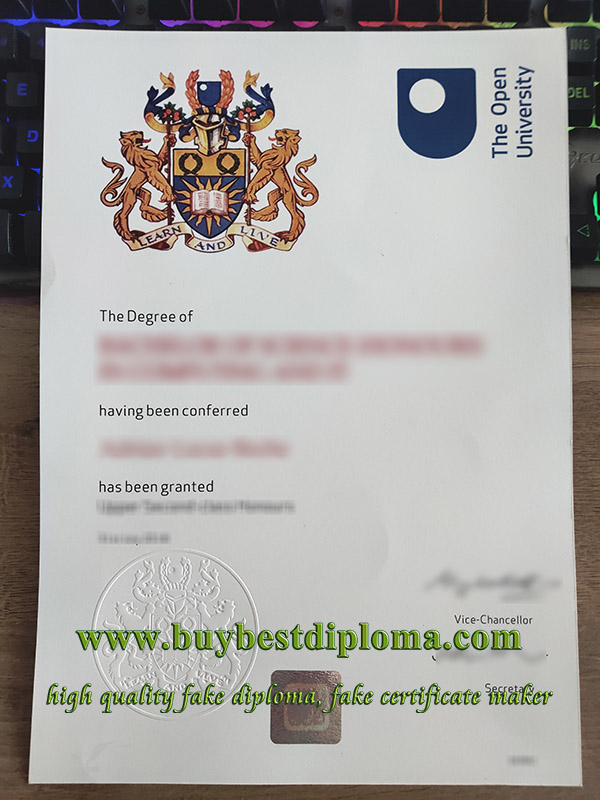 Open University degree, Open University diploma, Open University UK certificate,