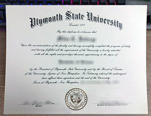 Plymouth State University diploma, Plymouth State University degree, fake PSU certificate,