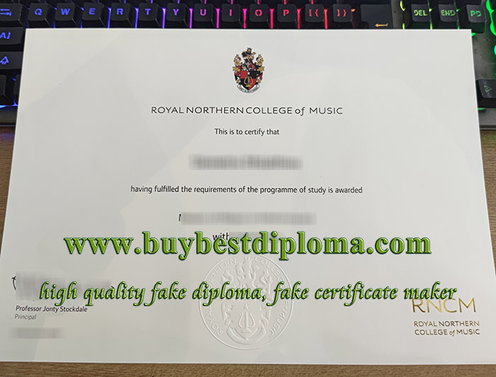 Royal Northern College of Music diploma, RNCM certificate,