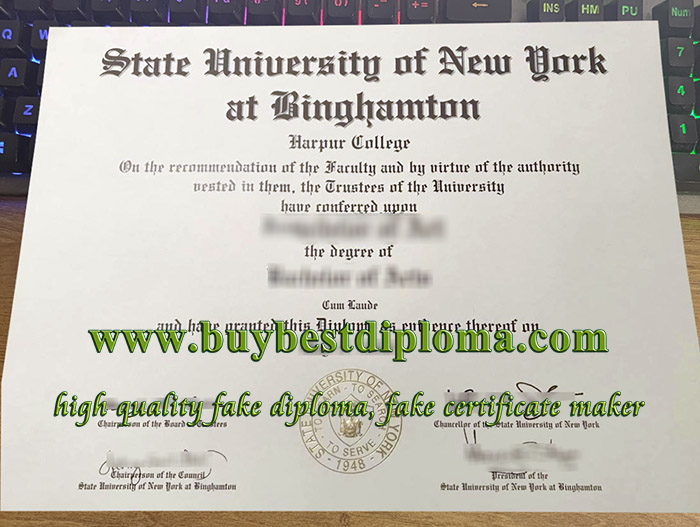 Binghamton University SUNY diploma, fake Binghamton University certificate, SUNY Binghamton University degree,