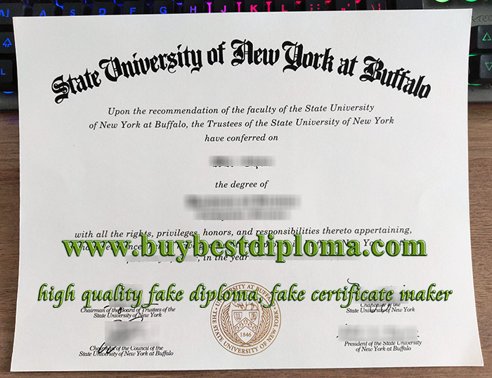 University at Buffalo diploma, SUNY at Buffalo certificate, Baffalo University certificate,