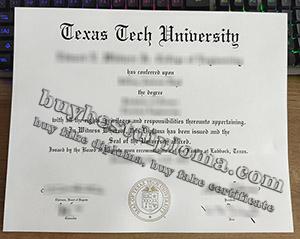 Texas Tech University diploma, Texas Tech University degree, fake Texas Tech University certificate, 克萨斯理工大学文凭,