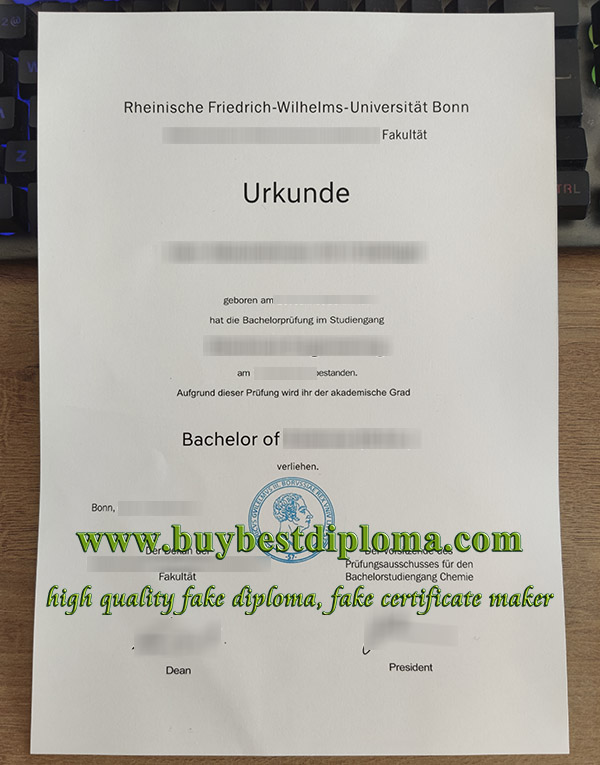 Universität Bonn urkunde, University of Bonn diploma, Universität Bonn certificate, 波恩大学学历证书,