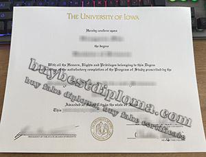 University of Iowa diploma, University of Iowa degree, University of Iowa certificate, 爱荷华大学证书,