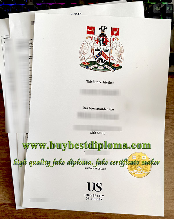 University of Sussex degree, University of Sussex transcript, University of Sussex diploma supplement, 萨塞克斯大学证书,
