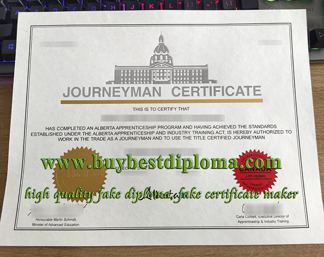 Journeyman Certificate, Canada Journeyman Certificate, Canada Occupational Certificate,