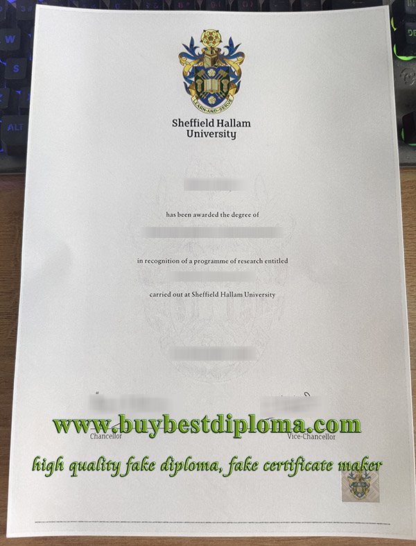 Sheffield Hallam University degree, Sheffield Hallam University certificate, Sheffield Hallam University diploma, 谢菲尔德哈勒姆大学毕业证,