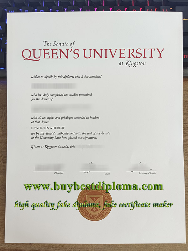 Queen's University degree, Queen's University diploma, Queen's University certificate, 女王大学毕业证,