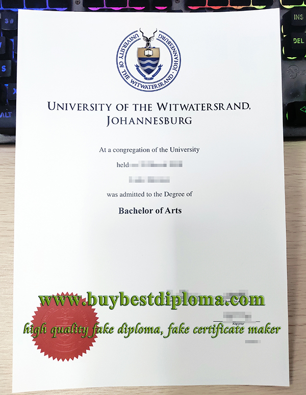 University of the Witwatersrand degree, University of the Witwatersrand diploma, fake University of the Witwatersrand certificate, 金山大学毕业证,