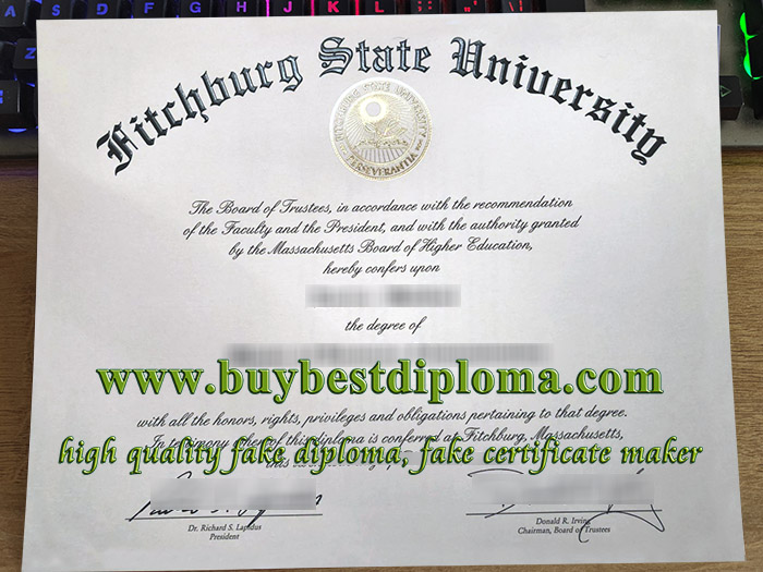 Fitchburg State University diploma, Fitchburg State University degree, fake FSU certificate, 菲奇堡州立大学毕业证,