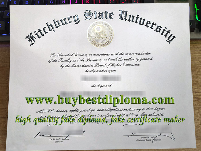 Fitchburg State University diploma,  Fitchburg State University certificate,