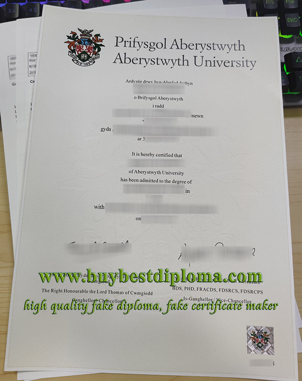 Aberystwyth University degree, Aberystwyth University transcript, Aberystwyth University certificate,