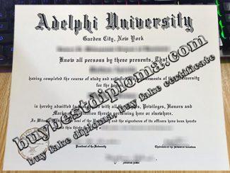 Adelphi University fake diploma, Adelphi University certificate,