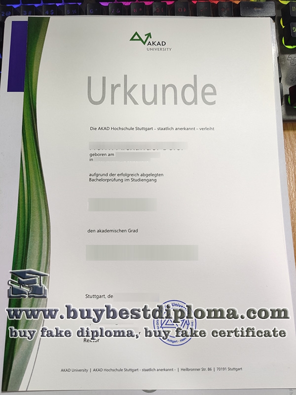 AKAD University diploma, AKAD University urkunde,